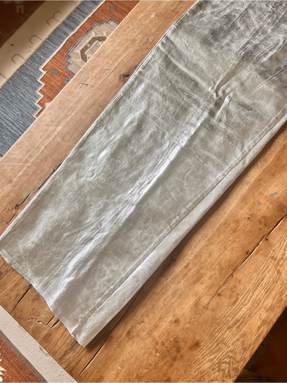 Zara silver denim Strapless Silver Maxi Dress - Elegant Evening Gown photoshoot - Picture 11 of 16